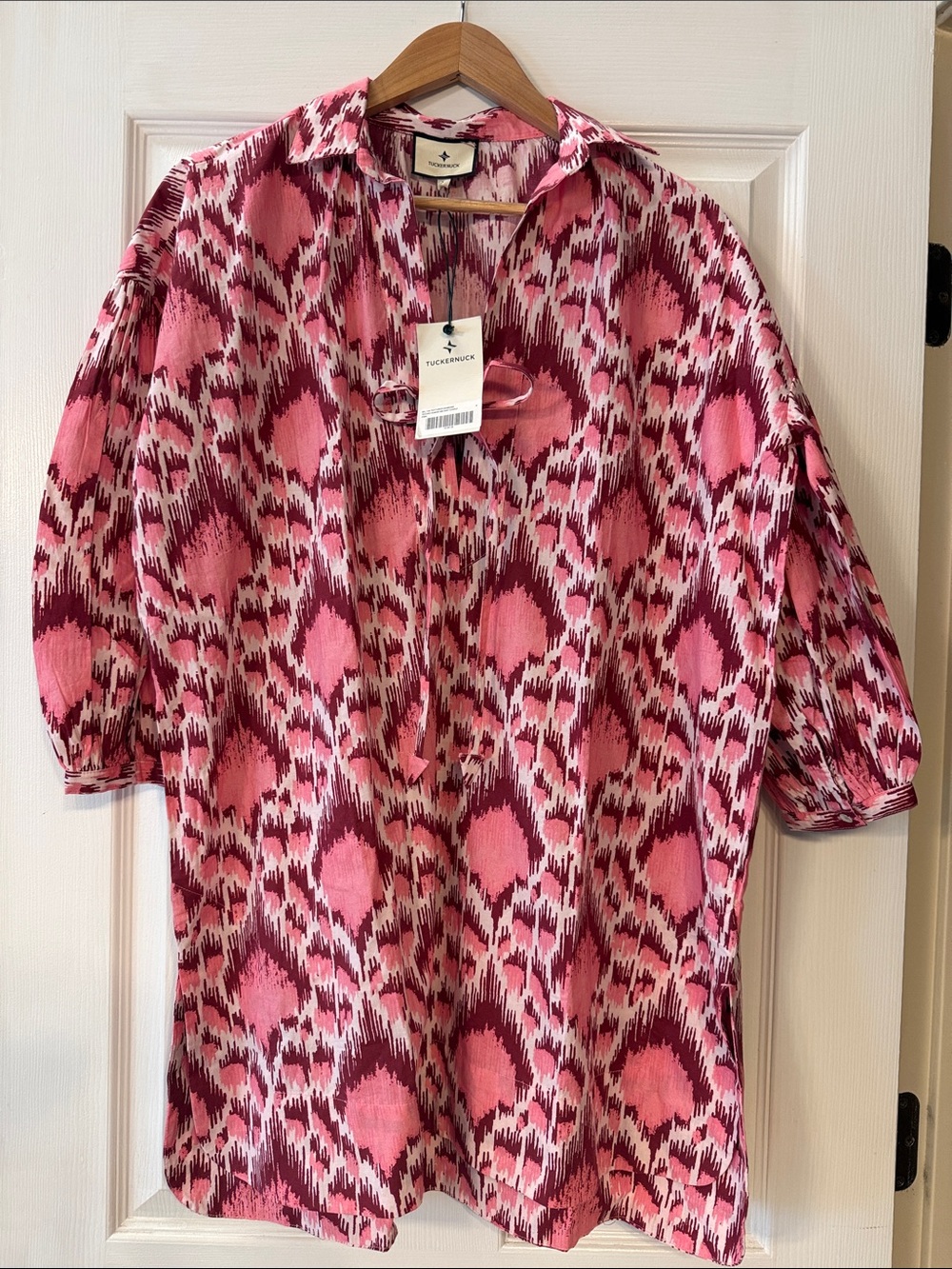 Tuckernuck Textured Diamond Swim Tunic Coverup